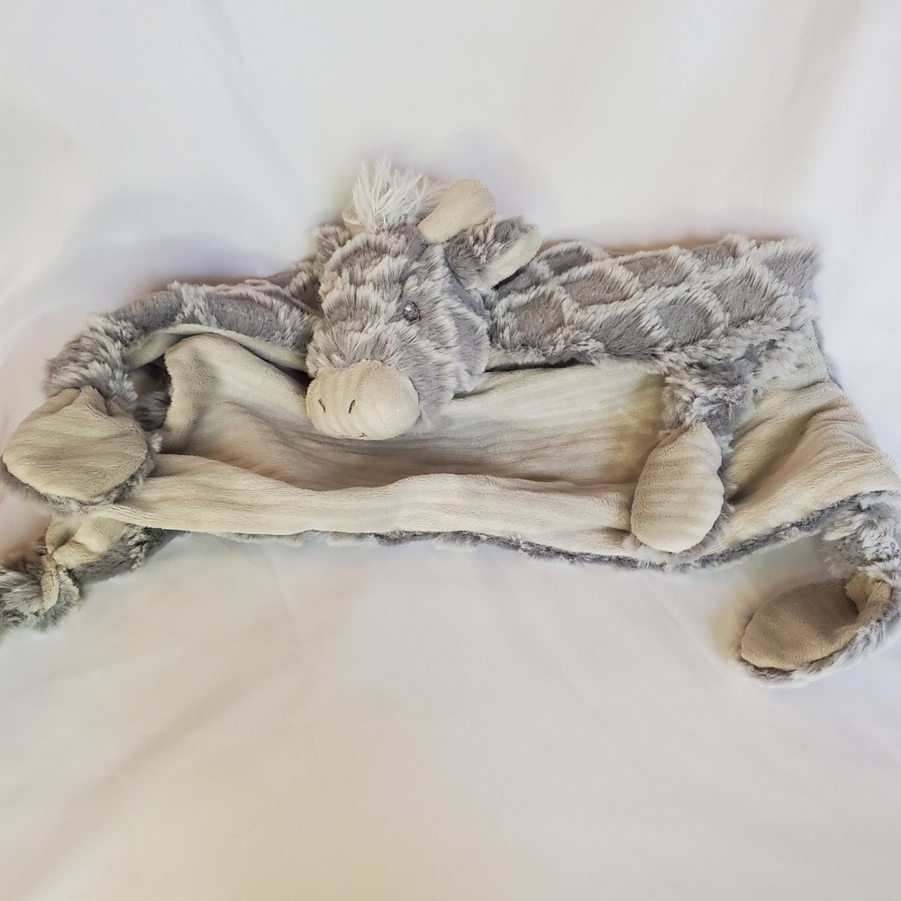 Mary Meyer Afrique‎ Giraffe Character Blanket  Plush Lovey Baby Toy Grey